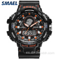 Reloj militar SMAEL para hombre, reloj de cuarzo LED, deportivo